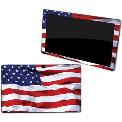 MightySkins Skin Compatible with NuVision Supreme 1001 Tablet - American Flag | Protective, Durable, and Unique Vinyl Decal wrap Cover | Easy to Apply, Remove, and Change Styles | Made in The USA