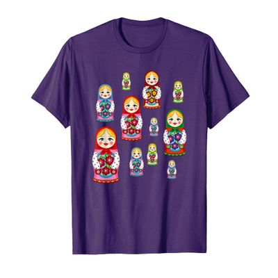 Russia T-Shirt Russian Nesting Dolls Cute Retro Kids Toy Tee T-Shirt