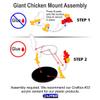 LITKO Character Mount | Giant Chicken | Rooster | Role-Playing Games |Compatible with Dungeons & Dragons and Pathfinder Games (50mm Round Base) view 4