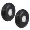 uxcell Tire and Wheel Sets for RC Airplane,PU Sponge Tire with Plastic Hub,2.75" 2pcs view 1