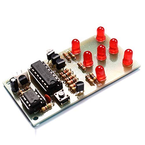 1PC Electronic Dice DIY Kit 5mm Red LED Interesting Parts NE555 CD4017 Electronic Production Suite LED Diode Board