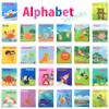 26 Pieces Soft Alphabet Cards with Cloth Storage Bag for Babies Infants, Toddlers and Kids ABCs Learning Flash Cards, Best Early Educational Toys for 0 1 2 3 Years Old Boys and Girls view 4