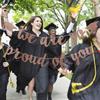 2025 Graduation Banner Party Decorations Rose Gold We are So Proud of You Congratulations Banner for High School College Graduation Party Decorations 2025 Rose Gold view 3