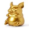 HAUCOZE Piggy Bank Coin Bank Pig Statue Gifts Modern Arts Figurine Polyresin Gold 8.3inch view 1