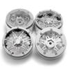 2.2'' Metal Wheel Beadlock Aluminum Rim for 1/10 RC Car Parts Wraith 90018 RC Rock Crawler (5PCS Black Silver) view 2
