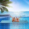 HOMCOM 10' x 5' Lily Pad Floating Mat, 3-Layer Lily Pad Swimming Pool Floating Water Mat, Thick and Durable Water Activities Mat for Lake, Oceans view 2