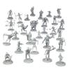 28 Paintable Fantasy Mini Figures- All Unique Designs- 1" Hex-Sized Compatible w DND Dungeons Dragons, Pathfinder, RPG Tabletop Games- Features Goblins, Orcs, Gnolls, Skeletons & More view 1