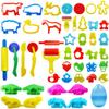 FRIMOONY Dough Tools Set for Kids, Various Plastic Animal Molds, Rolling Pins, for Creative Dough Cutting, 44 Pieces view 1