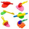 FRIMOONY Dough Tools Set for Kids, Various Plastic Animal Molds, Rolling Pins, for Creative Dough Cutting, 44 Pieces view 3
