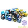 Bescon 12mm D6 Dice 36 in Cube, Assorted Gemini Rock Colors, 12mm Six Sides Die (36) Block of Dice view 3