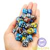 Bescon 12mm D6 Dice 36 in Cube, Assorted Gemini Rock Colors, 12mm Six Sides Die (36) Block of Dice view 4