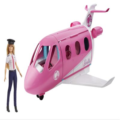 Barbie Dreamplane Transforming Playset with Doll and 15+ Travel-Themed Pieces