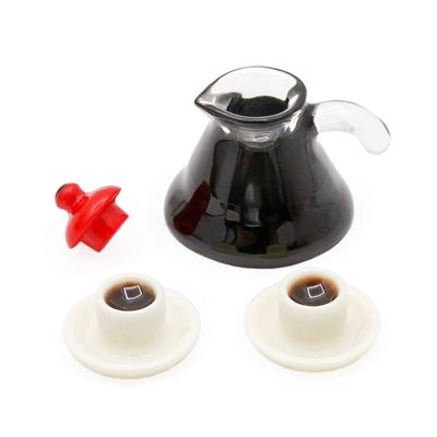 Odoria 1/12 Miniature Coffee Pot and Cups Dollhouse Decoration Accessories