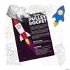 Fun Express Stem Rocket Pulley Craft Kit - 12 Pieces - Educational and Learning Activities for Kids view 1