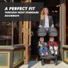 Baby Jogger City Tour 2 Double Stroller Compact & Sleek Twin Design with Easy-To-Maneuver Features Ideal for Growing Kids Plush Imported view 2