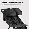 Baby Jogger City Tour 2 Double Stroller Compact & Sleek Twin Design with Easy-To-Maneuver Features Ideal for Growing Kids Plush Imported view 3