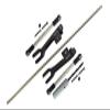 GPM For Traxxas Unlimited Desert Racer 4X4 (#85076-4) Upgrade Parts Spring Steel Rear Sway Bar & Aluminum Sway Bar Arm & Stainless Steel Linkage - 12Pc Set Black view 1
