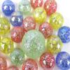 Big Game Toys~25 Glass Marbles Rainbow Glitter Blue/Red/Green/Yellow Speckled Glitter Confetti Classic Style Game Pack (24 Player, 1 Shooter) Decor/Vase Filler/Aquarium view 3