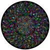 Bgraamiens Puzzle-The Indian Feather-1000 Pieces Round Puzzle Color Challenge Jigsaw Puzzles for Adults view 1