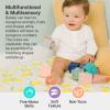 BabyToLove Discovery Cubes | Montessori Baby Blocks for Sensory & Motor Skill Development | Soft Stacking Blocks for Babies & Toddlers | Learning Toy | 12 Fun Shapes view 2