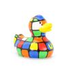 80s Cube (mini Rubiks) Rubber Duck by Bud Ducks | Elegant Gift Packaging - "Puzzled!" | Child Safe | Collectable view 1