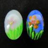Big Game Toys~2 Ladybirds 16mm Handmade Art Glass Marbles Bugs Insect Lady Bug Flower Clear view 4