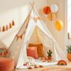 wilwolfer Kids Teepee Tent for Girls or Boys with Carry Case, Foldable Play Tent for Toddler Suit for Indoor and Outdoor Play, Protable Kids Playhouse Children Tent(Mat not Included) view 1