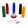 KRISMYA Quick Cups Games for Kids,Classic Cup Game for Parent-Child Interactive Stacking Cups Game with 24 Picture Cards, 30 Cups (6 Sets of 5 Colors Each), Bell &Instructions view 1