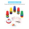 KRISMYA Quick Cups Games for Kids,Classic Cup Game for Parent-Child Interactive Stacking Cups Game with 24 Picture Cards, 30 Cups (6 Sets of 5 Colors Each), Bell &Instructions view 2