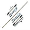 GPM For Traxxas Unlimited Desert Racer 4X4 (#85076-4) Upgrade Parts Spring Steel Rear Sway Bar & Aluminum Sway Bar Arm & Stainless Steel Linkage - 12Pc Set Gray Silver view 1