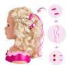 Theo Klein 5392 Make-up and Hairdressing Head Emma I Incl Cosmetic Heart and Hair Accessories I Washable and combable Hair I Toys for Children Aged 3 and Over view 3