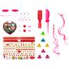 Theo Klein 5392 Make-up and Hairdressing Head Emma I Incl Cosmetic Heart and Hair Accessories I Washable and combable Hair I Toys for Children Aged 3 and Over view 4