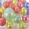 Big Game Toys~25 Glass Marbles Stardust Blue/Red/Green/Yellow Speckled Glitter Confetti Classic Style Game Pack (24 Player, 1 Shooter) Decor/Vase Filler/Aquarium view 1