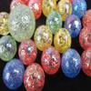 Big Game Toys~25 Glass Marbles Stardust Blue/Red/Green/Yellow Speckled Glitter Confetti Classic Style Game Pack (24 Player, 1 Shooter) Decor/Vase Filler/Aquarium view 4