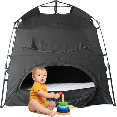 Play Tent-Portable Playhouse Blackout Sleeping Tent Cover,Blocking 95% Light for Kids &Toddlers,Indoor Castle House with Travel Carry Bag & Breathable Mesh Windows-Space for Children Birthday Gfits