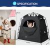 Play Tent-Portable Playhouse Blackout Sleeping Tent Cover,Blocking 95% Light for Kids &Toddlers,Indoor Castle House with Travel Carry Bag & Breathable Mesh Windows-Space for Children Birthday Gfits view 2