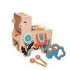 Manhattan Toy Musical Llama Wooden Instrument for Toddlers with Maraca, Clacking Saddlebags, Drumsticks, Washboard & Xylophone view 2