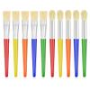 10Pcs Paint Brushes for Kids, Anezus Kids Paint Brushes Toddler Large Chubby Brushes Round and Flat Preschool Painting Brushes for Washable Paint Acrylic Paint view 1