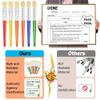 10Pcs Paint Brushes for Kids, Anezus Kids Paint Brushes Toddler Large Chubby Brushes Round and Flat Preschool Painting Brushes for Washable Paint Acrylic Paint view 2