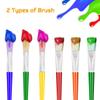 10Pcs Paint Brushes for Kids, Anezus Kids Paint Brushes Toddler Large Chubby Brushes Round and Flat Preschool Painting Brushes for Washable Paint Acrylic Paint view 4
