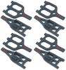4 Pack RPM 80462 Full Set Front Rear Black Suspension Arms 2.5 3.3 Tmaxx Emaxx A ARMS Control ARMS INCLUDES CHICAGOLAND RC COUPON view 1