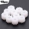 10pcs/lot 1012DF Plastic Gear D Shape Hole 3mm 12T M0.5 for N20 D-Axis Car Robot Motor DIY Toy Accessories view 1