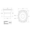 RetroArcade.us 2 Pack 4 Inch Round woofer HiFi Stereo Jamma Speaker 30W RMS 8 ohm view 2