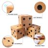 GSE Games & Sports Expert 3.5-Inch Premium Oak Giant Yard Dice Set with Carrying Bag and Yardzee & Farkle Scorecard. Outdoor Backyard Lawn Game for Family view 3