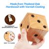 GSE Games & Sports Expert 3.5-Inch Premium Oak Giant Yard Dice Set with Carrying Bag and Yardzee & Farkle Scorecard. Outdoor Backyard Lawn Game for Family view 4