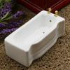 B Baosity 1/12 Ceramic White Square Bathroom Bathtub,Dollhouse Mini Bath Tub,Dollhouse Miniature Furniture Toys for Home Decor Accessory view 4