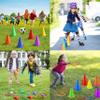 Eocolz 3 in 1 Carnival Games Set, Soft Plastic Cones Bean Bags Ring Toss Games for Kids Birthday Party Outdoor Games Supplies Combo Set view 4