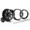 2.2'' Metal Wheel Hubs Black Beadlock Aluminum Rim for 1/10 RC Car Axial Wraith 90018 Crawler #22 (5pcs) view 2