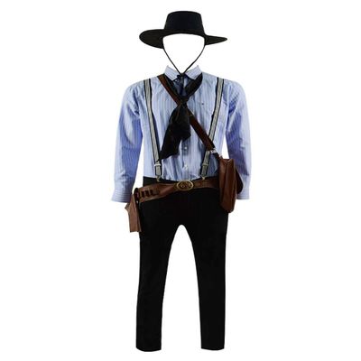 Very Last Shop Hot Game Redemption 2 Western Gunslinger Arthur Costume Cosplay Outfit (Arthur, US Men-S)