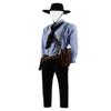 Very Last Shop Hot Game Redemption 2 Western Gunslinger Arthur Costume Cosplay Outfit (Arthur, US Men-S) view 2